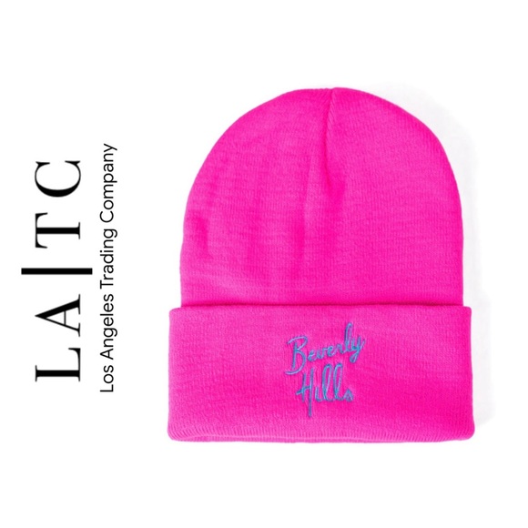 LA/TC Accessories - Los Angeles Trading Company Beverly Hills Barbie Core Hot Pink Beanie NWT